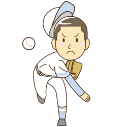 illust31 野球をする男性